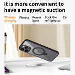 Custodia per telefono trasparente con supporto ad anello magnetico rotante MagSafe, For iPhone 15 Plus, For iPhone 15, For iPhone 14 Plus, For iPhone 14, For iPhone 14 Pro, For iPhone 14 Pro Max