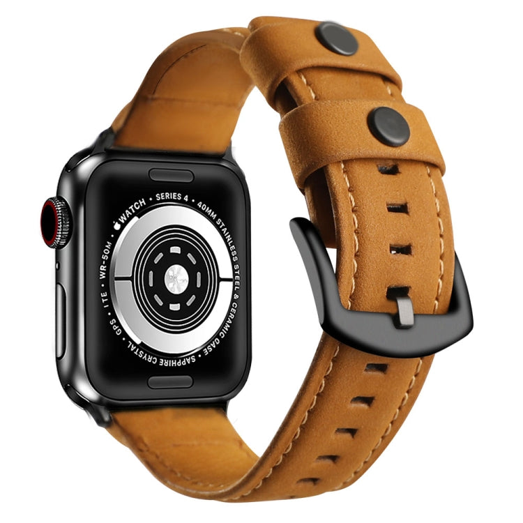 Cinturino di ricambio per cinturino in vera pelle, For Apple Watch 5 & 4 40mm / 3 & 2 & 1 38mm, For Apple Watch 5 & 4 44mm / 3 & 2 & 1 42mm