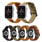 Cinturino di ricambio per cinturino in vera pelle, For Apple Watch 5 & 4 40mm / 3 & 2 & 1 38mm, For Apple Watch 5 & 4 44mm / 3 & 2 & 1 42mm