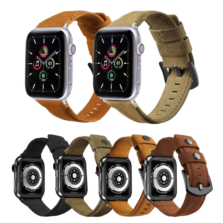 Cinturino di ricambio per cinturino in vera pelle, For Apple Watch 5 & 4 40mm / 3 & 2 & 1 38mm, For Apple Watch 5 & 4 44mm / 3 & 2 & 1 42mm
