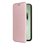 Custodia per cellulare in pelle con texture in fibra di carbonio, For Samsung Galaxy S24 FE 5G