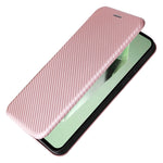 Custodia per cellulare in pelle con texture in fibra di carbonio, For Samsung Galaxy S24 FE 5G