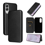 Custodia per cellulare in pelle con texture in fibra di carbonio, For Samsung Galaxy S26 5G, For Samsung Galaxy S25 FE 5G, For Samsung Galaxy S25 Edge 5G, For Samsung Galaxy S25 5G