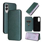 Custodia per cellulare in pelle con texture in fibra di carbonio, For Samsung Galaxy S26 5G, For Samsung Galaxy S25 FE 5G, For Samsung Galaxy S25 Edge 5G, For Samsung Galaxy S25 5G