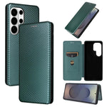 Custodia per cellulare in pelle con texture in fibra di carbonio, For Galaxy S26 FE 5G, For Samsung Galaxy S26+ 5G, For Samsung Galaxy S26 Edge 5G, For Samsung Galaxy S26 Ultra 5G