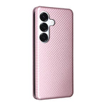 Custodia per cellulare in pelle con texture in fibra di carbonio, For Samsung Galaxy S26 5G, For Samsung Galaxy S25 FE 5G, For Samsung Galaxy S25 Edge 5G, For Samsung Galaxy S25 5G