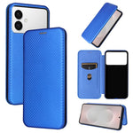 Custodia per cellulare in pelle con texture in fibra di carbonio, For Galaxy S26 FE 5G, For Samsung Galaxy S26+ 5G, For Samsung Galaxy S26 Edge 5G, For Samsung Galaxy S26 Ultra 5G