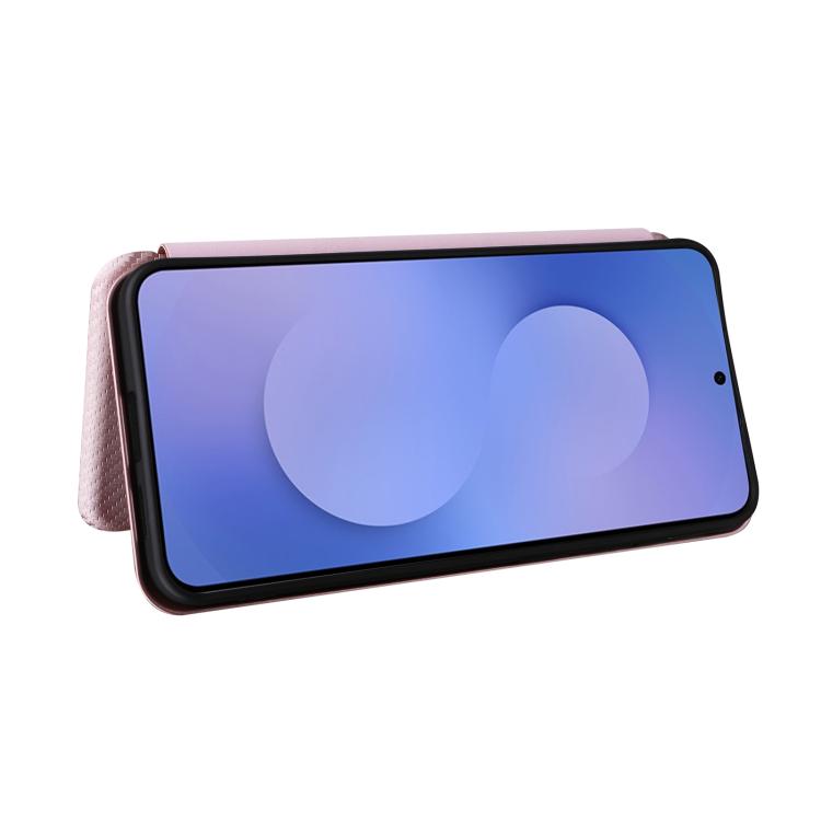 Custodia per cellulare in pelle con texture in fibra di carbonio, For Galaxy S26 FE 5G, For Samsung Galaxy S26+ 5G, For Samsung Galaxy S26 Edge 5G, For Samsung Galaxy S26 Ultra 5G