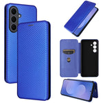 Custodia per cellulare in pelle con texture in fibra di carbonio, For Galaxy S26 FE 5G, For Samsung Galaxy S26+ 5G, For Samsung Galaxy S26 Edge 5G, For Samsung Galaxy S26 Ultra 5G