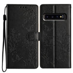 Custodia per cellulare in pelle con farfalle e fiori, For Samsung Galaxy S10+, For Samsung Galaxy S10