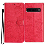 Custodia per cellulare in pelle con farfalle e fiori, For Samsung Galaxy S10+, For Samsung Galaxy S10