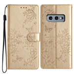 Custodia per cellulare in pelle con farfalle e fiori, For Samsung Galaxy S20 Ultra, For Samsung Galaxy S20, For Samsung Galaxy S20+, For Samsung Galaxy S10e