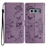 Custodia per cellulare in pelle con farfalle e fiori, For Samsung Galaxy S20 Ultra, For Samsung Galaxy S20, For Samsung Galaxy S20+, For Samsung Galaxy S10e