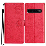 Custodia per cellulare in pelle con farfalle e fiori, For Samsung Galaxy S10+, For Samsung Galaxy S10