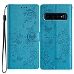 Custodia per cellulare in pelle con farfalle e fiori, For Samsung Galaxy S10+, For Samsung Galaxy S10