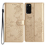 Custodia per cellulare in pelle con farfalle e fiori, For Samsung Galaxy S20 Ultra, For Samsung Galaxy S20, For Samsung Galaxy S20+, For Samsung Galaxy S10e