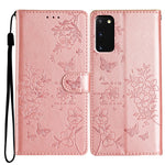 Custodia per cellulare in pelle con farfalle e fiori, For Samsung Galaxy S20 Ultra, For Samsung Galaxy S20, For Samsung Galaxy S20+, For Samsung Galaxy S10e