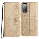 Custodia per cellulare in pelle con farfalle e fiori, For Samsung Galaxy S20 FE, For Samsung Galaxy S22 Ultra 5G, For Samsung Galaxy S22+ 5G, For Samsung Galaxy S22 5G