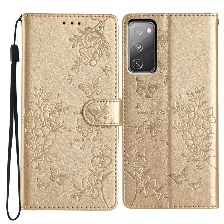 Custodia per cellulare in pelle con farfalle e fiori, For Samsung Galaxy S20 FE, For Samsung Galaxy S22 Ultra 5G, For Samsung Galaxy S22+ 5G, For Samsung Galaxy S22 5G