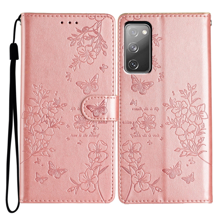 Custodia per cellulare in pelle con farfalle e fiori, For Samsung Galaxy S20 FE, For Samsung Galaxy S22 Ultra 5G, For Samsung Galaxy S22+ 5G, For Samsung Galaxy S22 5G