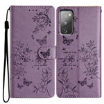 Custodia per cellulare in pelle con farfalle e fiori, For Samsung Galaxy S20 FE, For Samsung Galaxy S22 Ultra 5G, For Samsung Galaxy S22+ 5G, For Samsung Galaxy S22 5G