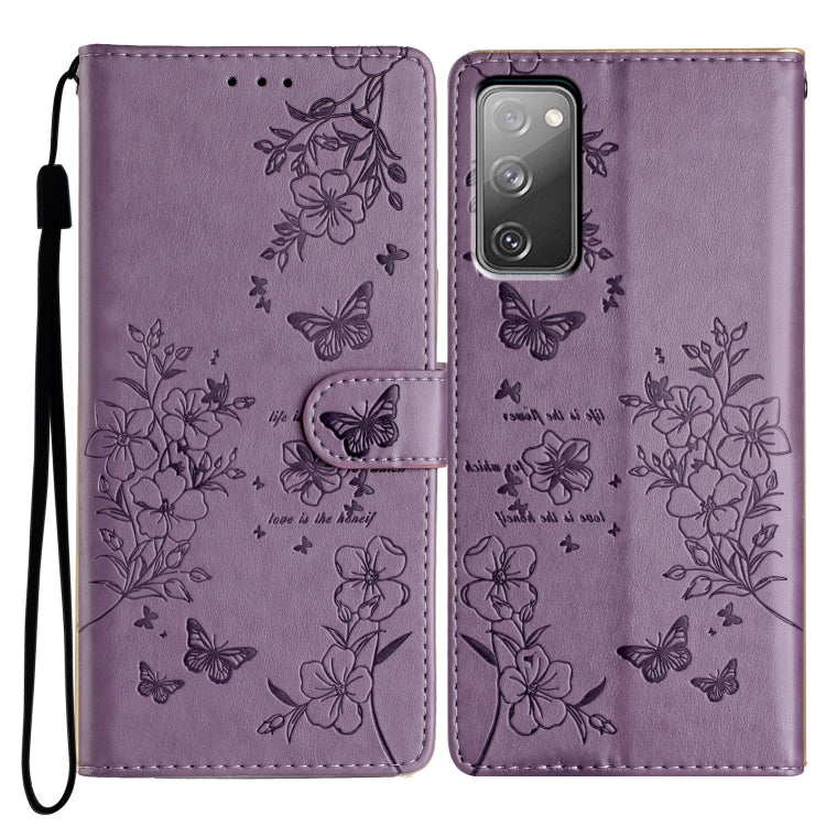 Custodia per cellulare in pelle con farfalle e fiori, For Samsung Galaxy S20 FE, For Samsung Galaxy S22 Ultra 5G, For Samsung Galaxy S22+ 5G, For Samsung Galaxy S22 5G