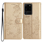 Custodia per cellulare in pelle con farfalle e fiori, For Samsung Galaxy S20 Ultra, For Samsung Galaxy S20, For Samsung Galaxy S20+, For Samsung Galaxy S10e