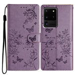 Custodia per cellulare in pelle con farfalle e fiori, For Samsung Galaxy S20 Ultra, For Samsung Galaxy S20, For Samsung Galaxy S20+, For Samsung Galaxy S10e
