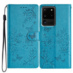Custodia per cellulare in pelle con farfalle e fiori, For Samsung Galaxy S20 Ultra, For Samsung Galaxy S20, For Samsung Galaxy S20+, For Samsung Galaxy S10e