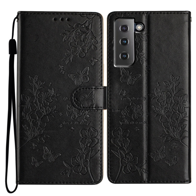 Custodia per cellulare in pelle con farfalle e fiori, For Samsung Galaxy S21 FE 5G, For Samsung Galaxy S21 5G, For Samsung Galaxy S21+ 5G, For Samsung Galaxy S21 Ultra 5G