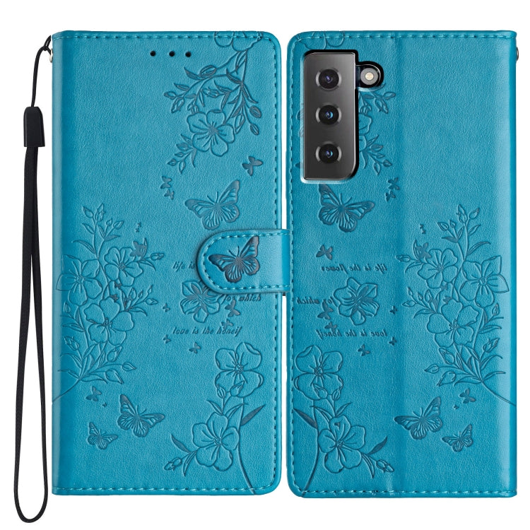 Custodia per cellulare in pelle con farfalle e fiori, For Samsung Galaxy S21 FE 5G, For Samsung Galaxy S21 5G, For Samsung Galaxy S21+ 5G, For Samsung Galaxy S21 Ultra 5G