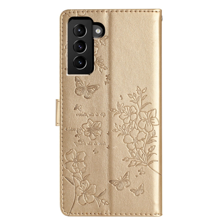 Custodia per cellulare in pelle con farfalle e fiori, For Samsung Galaxy S21 FE 5G, For Samsung Galaxy S21 5G, For Samsung Galaxy S21+ 5G, For Samsung Galaxy S21 Ultra 5G
