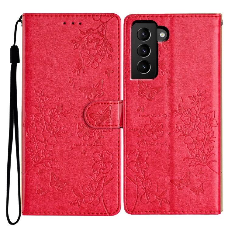Custodia per cellulare in pelle con farfalle e fiori, For Samsung Galaxy S21 FE 5G, For Samsung Galaxy S21 5G, For Samsung Galaxy S21+ 5G, For Samsung Galaxy S21 Ultra 5G