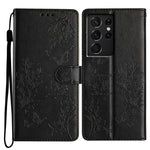Custodia per cellulare in pelle con farfalle e fiori, For Samsung Galaxy S21 FE 5G, For Samsung Galaxy S21 5G, For Samsung Galaxy S21+ 5G, For Samsung Galaxy S21 Ultra 5G