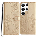 Custodia per cellulare in pelle con farfalle e fiori, For Samsung Galaxy S20 FE, For Samsung Galaxy S22 Ultra 5G, For Samsung Galaxy S22+ 5G, For Samsung Galaxy S22 5G