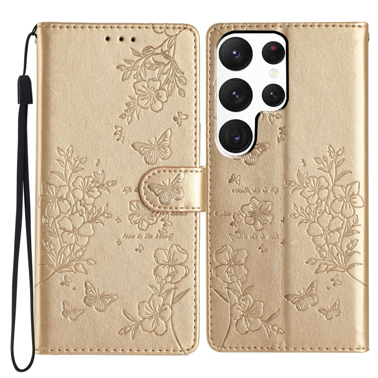 Custodia per cellulare in pelle con farfalle e fiori, For Samsung Galaxy S20 FE, For Samsung Galaxy S22 Ultra 5G, For Samsung Galaxy S22+ 5G, For Samsung Galaxy S22 5G