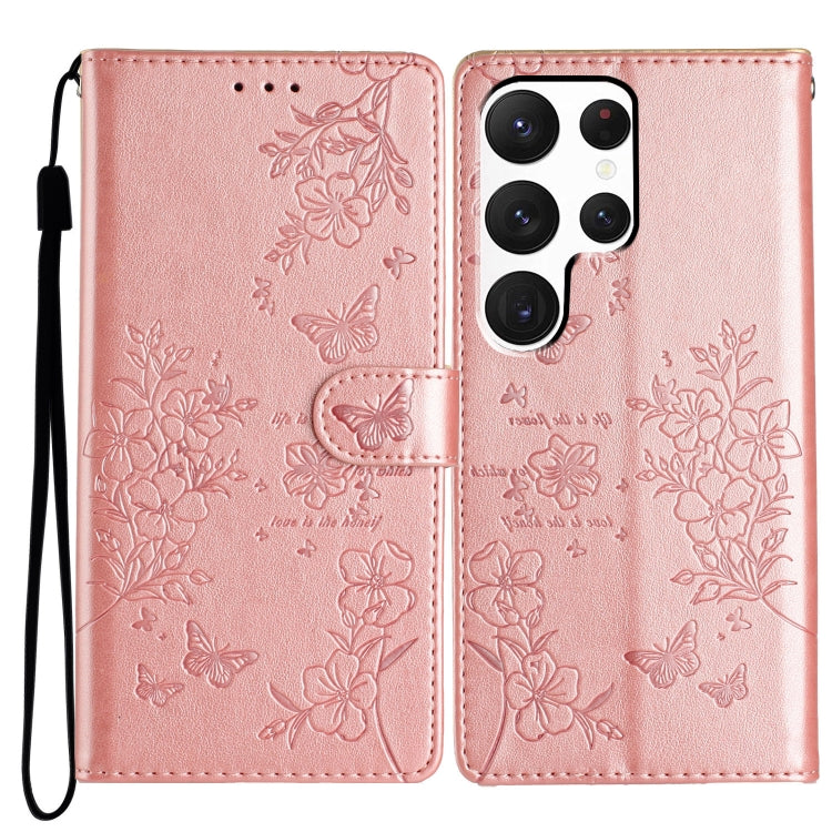 Custodia per cellulare in pelle con farfalle e fiori, For Samsung Galaxy S20 FE, For Samsung Galaxy S22 Ultra 5G, For Samsung Galaxy S22+ 5G, For Samsung Galaxy S22 5G