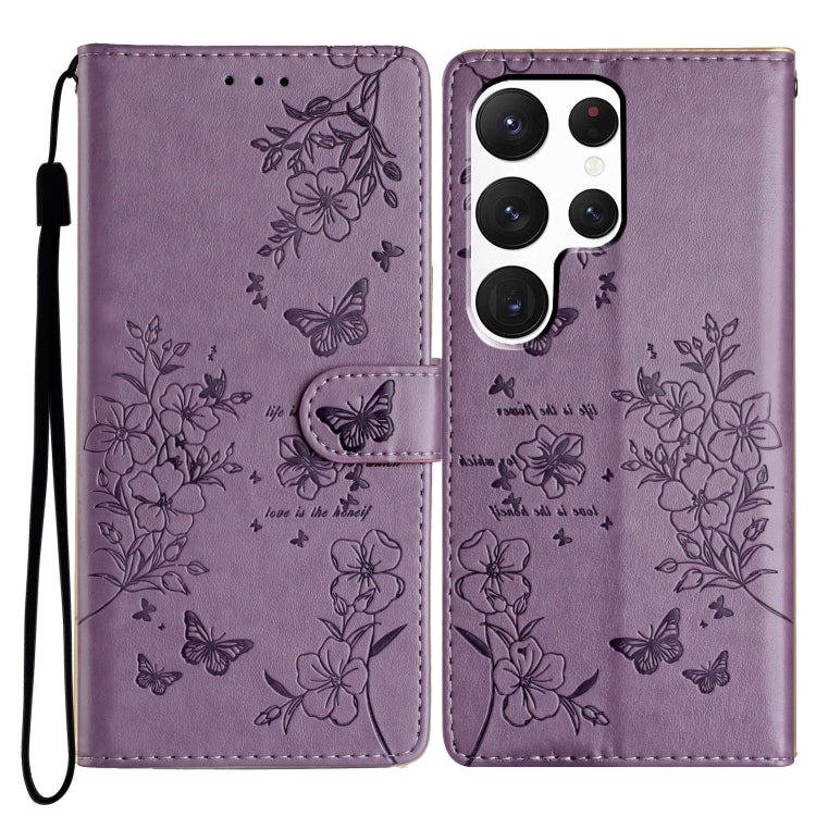 Custodia per cellulare in pelle con farfalle e fiori, For Samsung Galaxy S20 FE, For Samsung Galaxy S22 Ultra 5G, For Samsung Galaxy S22+ 5G, For Samsung Galaxy S22 5G