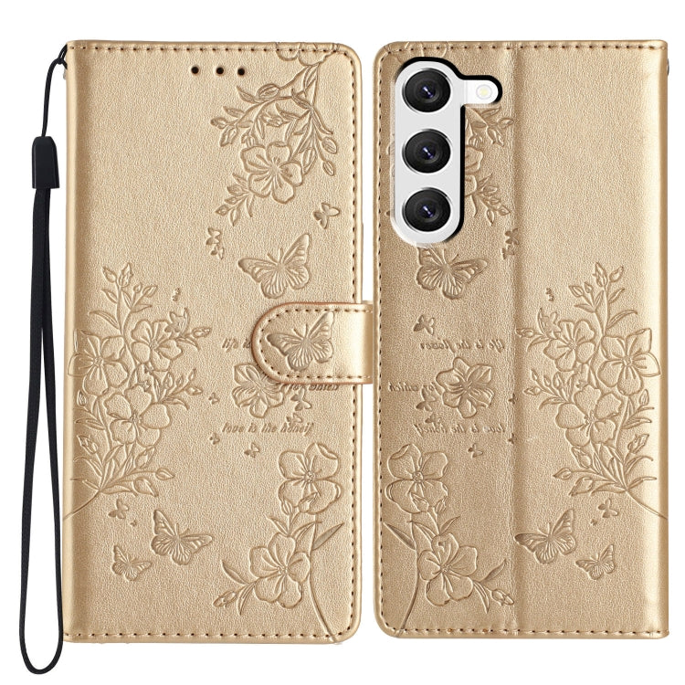 Custodia per cellulare in pelle con farfalle e fiori, For Samsung Galaxy S23 FE 5G, For Samsung Galaxy S23 Ultra 5G, For Samsung Galaxy S23+ 5G, For Samsung Galaxy S23 5G