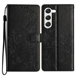 Custodia per cellulare in pelle con farfalle e fiori, For Samsung Galaxy S23 FE 5G, For Samsung Galaxy S23 Ultra 5G, For Samsung Galaxy S23+ 5G, For Samsung Galaxy S23 5G