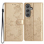 Custodia per cellulare in pelle con farfalle e fiori, For Samsung Galaxy S23 FE 5G, For Samsung Galaxy S23 Ultra 5G, For Samsung Galaxy S23+ 5G, For Samsung Galaxy S23 5G