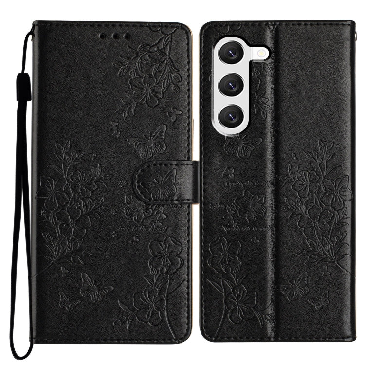 Custodia per cellulare in pelle con farfalle e fiori, For Samsung Galaxy S23 FE 5G, For Samsung Galaxy S23 Ultra 5G, For Samsung Galaxy S23+ 5G, For Samsung Galaxy S23 5G