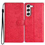 Custodia per cellulare in pelle con farfalle e fiori, For Samsung Galaxy S23 FE 5G, For Samsung Galaxy S23 Ultra 5G, For Samsung Galaxy S23+ 5G, For Samsung Galaxy S23 5G