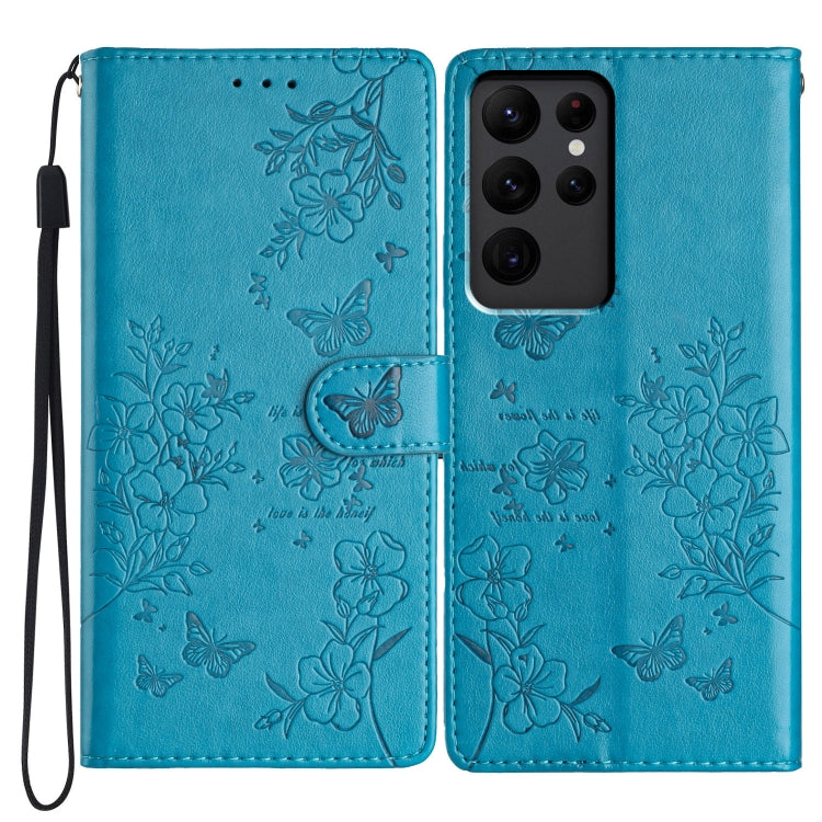 Custodia per cellulare in pelle con farfalle e fiori, For Samsung Galaxy S23 FE 5G, For Samsung Galaxy S23 Ultra 5G, For Samsung Galaxy S23+ 5G, For Samsung Galaxy S23 5G