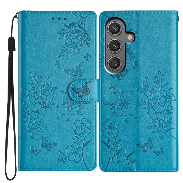 Custodia per cellulare in pelle con farfalle e fiori, For Samsung Galaxy S25 Edge 5G, For Samsung Galaxy S24 Ultra 5G, For Samsung Galaxy S24+ 5G, For Samsung Galaxy S24 5G