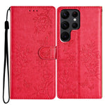 Custodia per cellulare in pelle con farfalle e fiori, For Samsung Galaxy S25 Edge 5G, For Samsung Galaxy S24 Ultra 5G, For Samsung Galaxy S24+ 5G, For Samsung Galaxy S24 5G