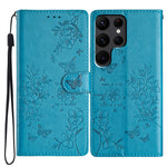 Custodia per cellulare in pelle con farfalle e fiori, For Samsung Galaxy S25 Edge 5G, For Samsung Galaxy S24 Ultra 5G, For Samsung Galaxy S24+ 5G, For Samsung Galaxy S24 5G