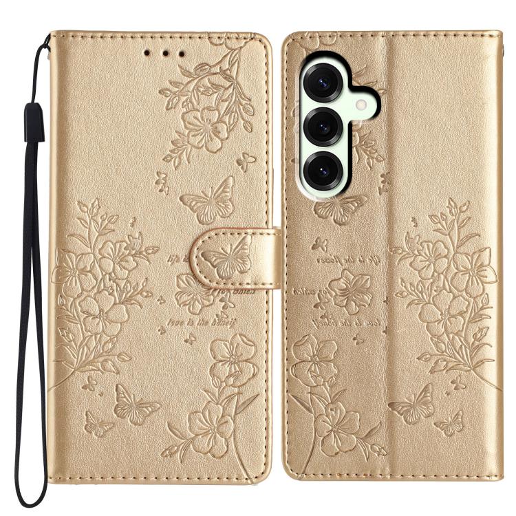 Custodia per cellulare in pelle con farfalle e fiori, For Samsung Galaxy S26 Edge 5G, For Samsung Galaxy S26 Ultra 5G, For Samsung Galaxy S26 5G, For Samsung Galaxy S25 FE 5G