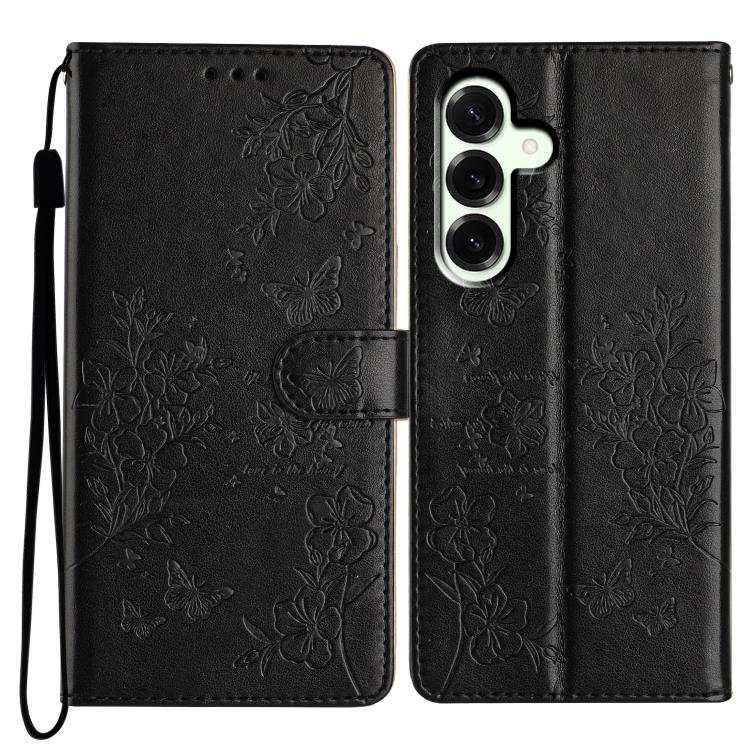 Custodia per cellulare in pelle con farfalle e fiori, For Samsung Galaxy S26 Edge 5G, For Samsung Galaxy S26 Ultra 5G, For Samsung Galaxy S26 5G, For Samsung Galaxy S25 FE 5G