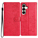 Custodia per cellulare in pelle con farfalle e fiori, For Samsung Galaxy S26 Edge 5G, For Samsung Galaxy S26 Ultra 5G, For Samsung Galaxy S26 5G, For Samsung Galaxy S25 FE 5G